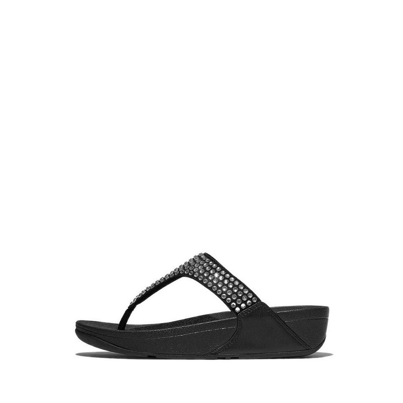 Maxi-Crystal Toe-Post Sandals