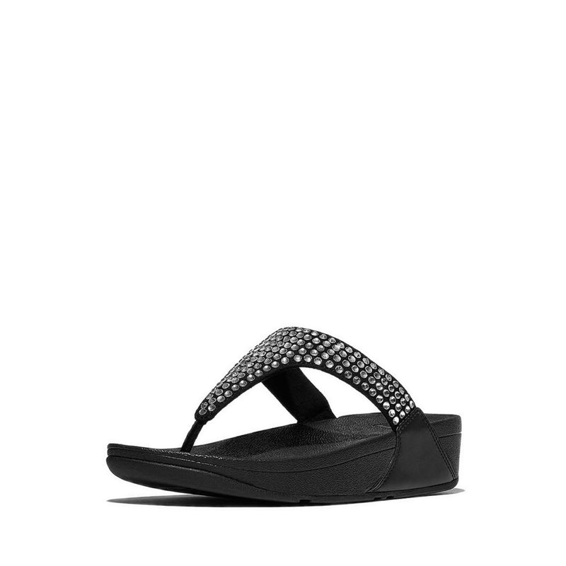 Maxi-Crystal Toe-Post Sandals