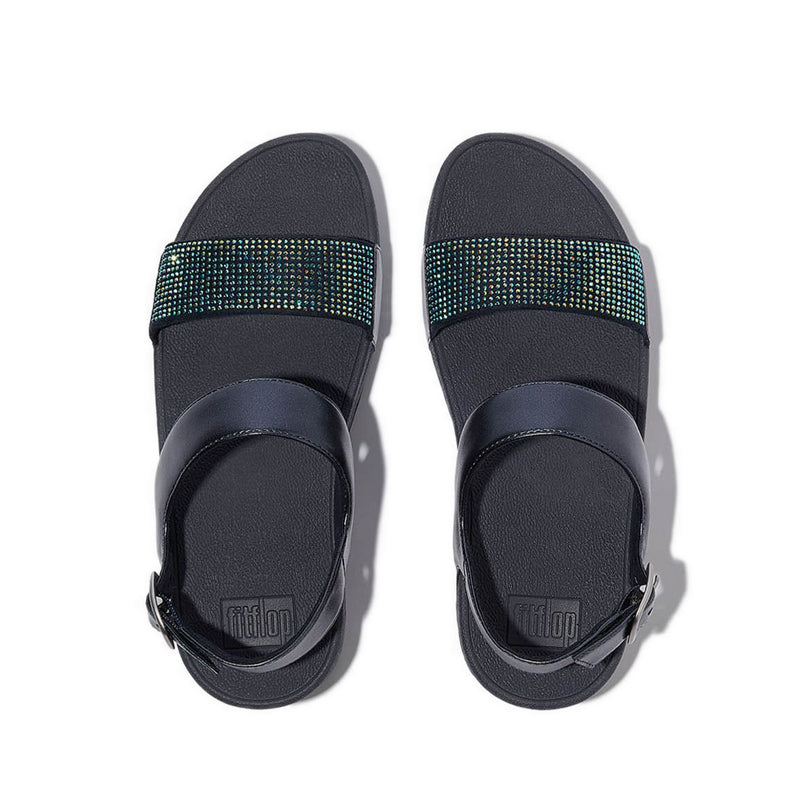 Crystal Embellished Back-Strap Sandals