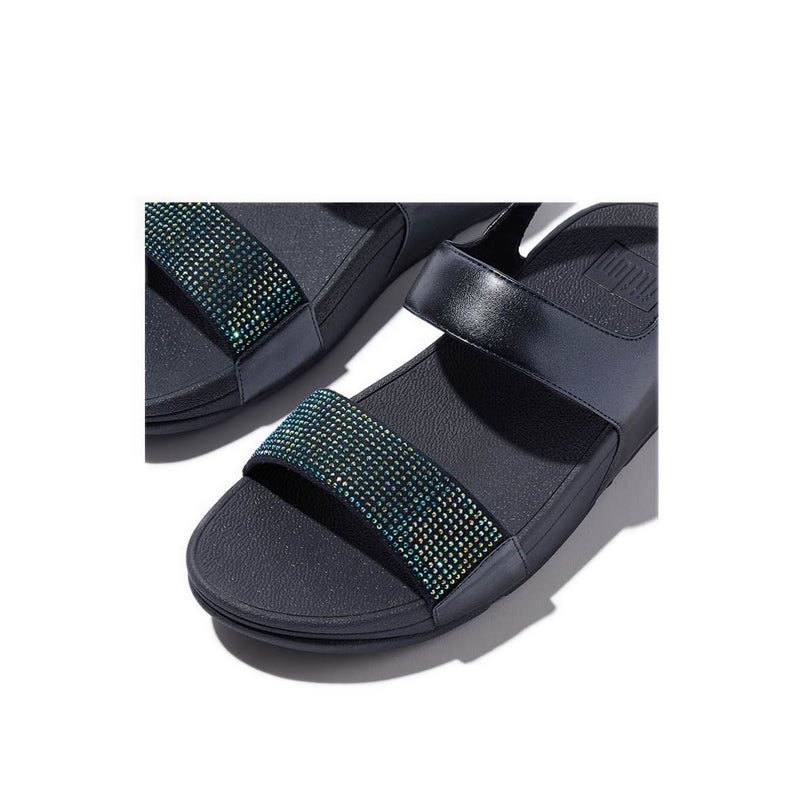 Crystal Embellished Back-Strap Sandals