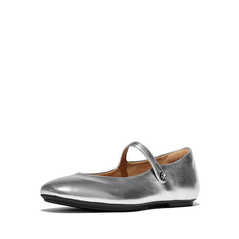 Crystal-Cluster Soft M/Leather Mary Janes