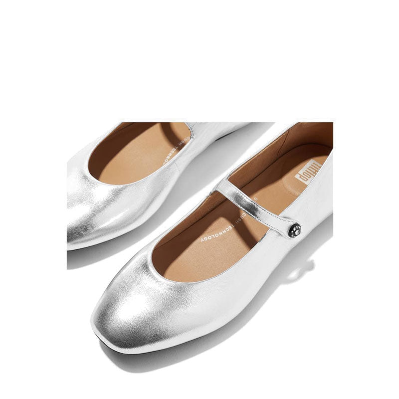 Crystal-Cluster Soft M/Leather Mary Janes