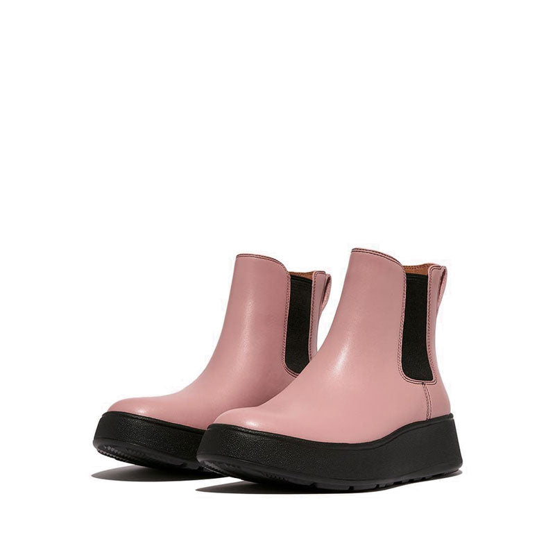 Contrast-Stitch Flatform Chelsea Boots