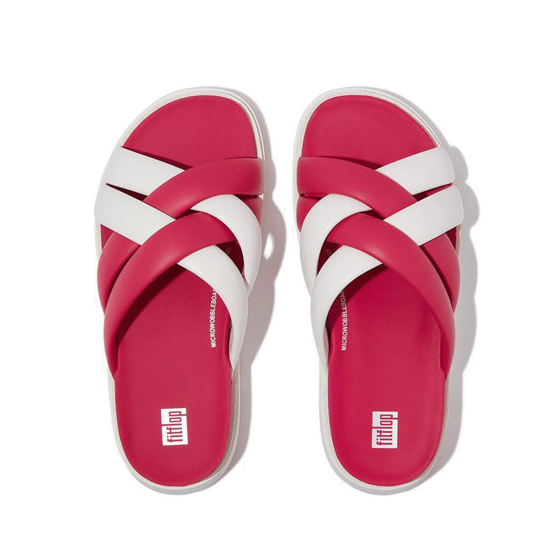 Padded-Strap Leather Slides – FitFlop Indonesia