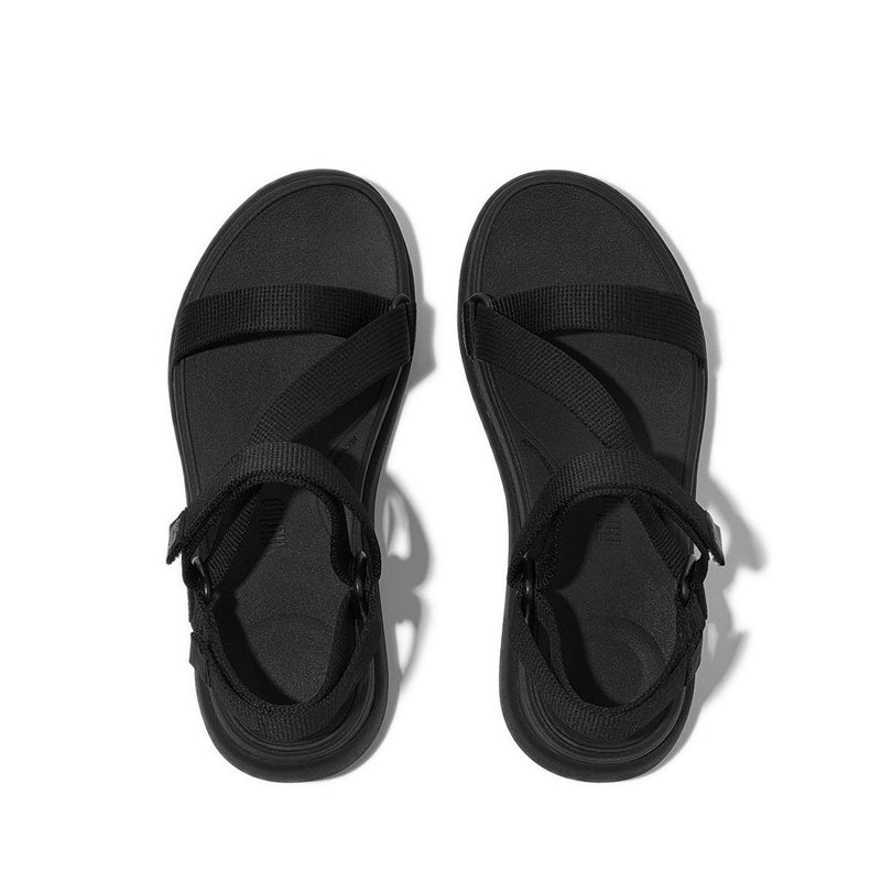 Adj. Webbing Flatform Z-Strap Sandals