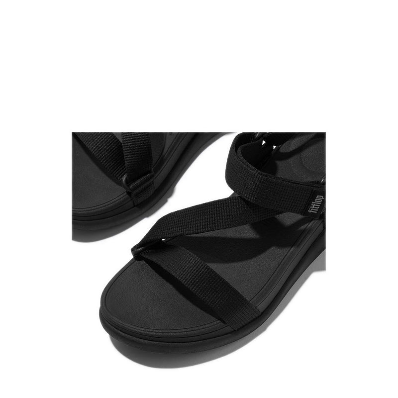 Adj. Webbing Flatform Z-Strap Sandals