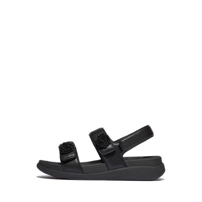 Beadie-Button Adj. Flatform B/S Sandals