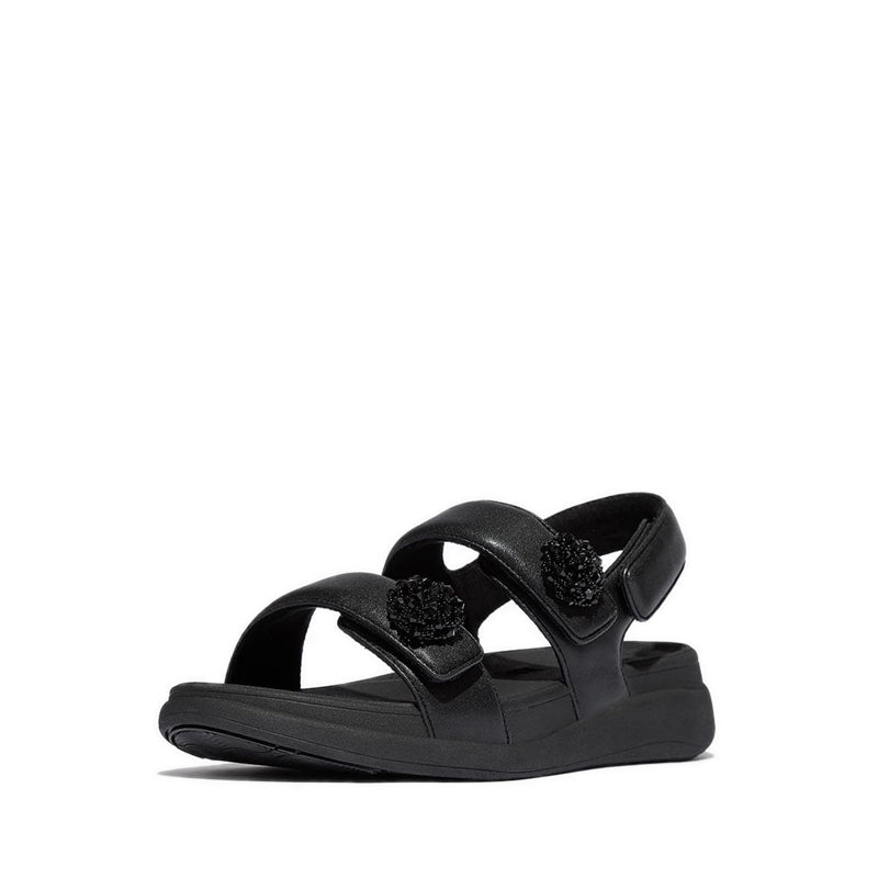 Beadie-Button Adj. Flatform B/S Sandals