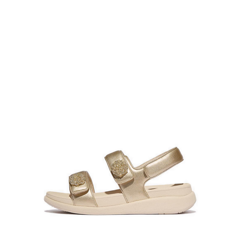 Beadie-Button Adj. Flatform B/S Sandals