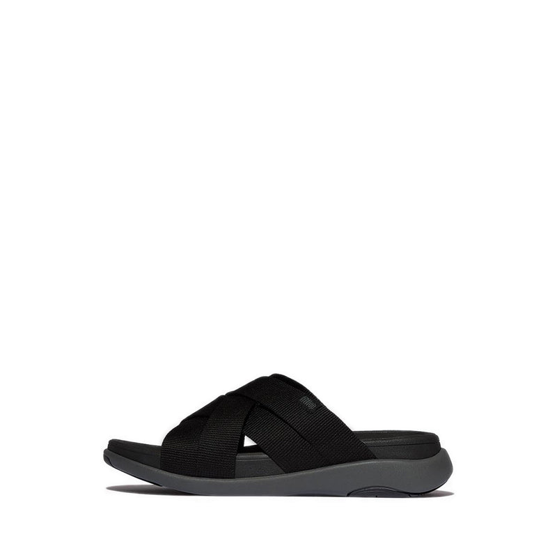 Mens Webbing Strappy Slides