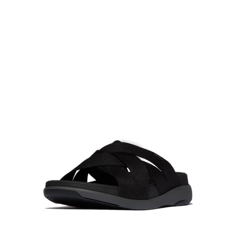 Mens Webbing Strappy Slides