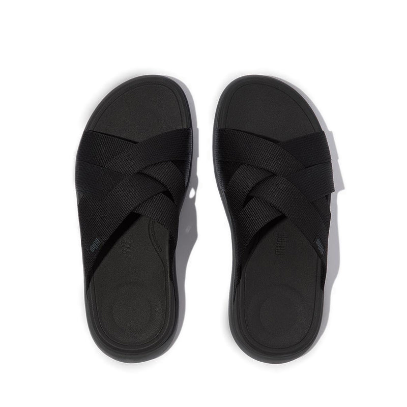 Mens Webbing Strappy Slides