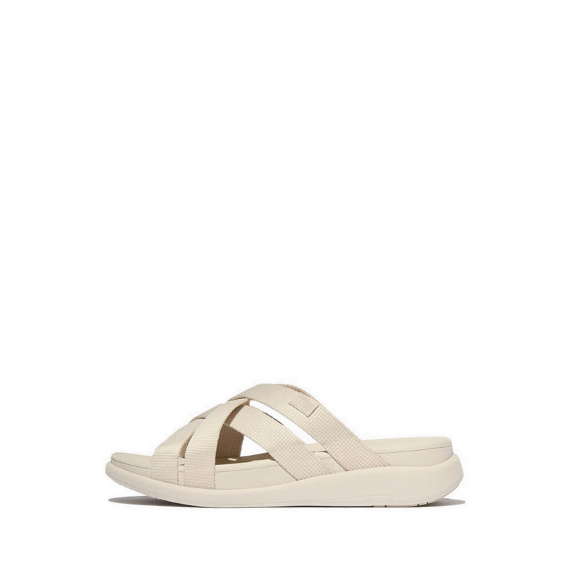 WEBBING FLATFORM STRAPPY SLIDES