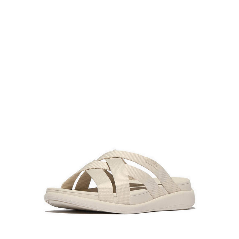 WEBBING FLATFORM STRAPPY SLIDES