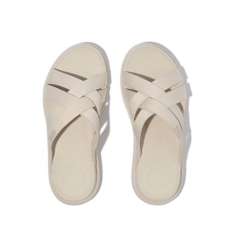 WEBBING FLATFORM STRAPPY SLIDES