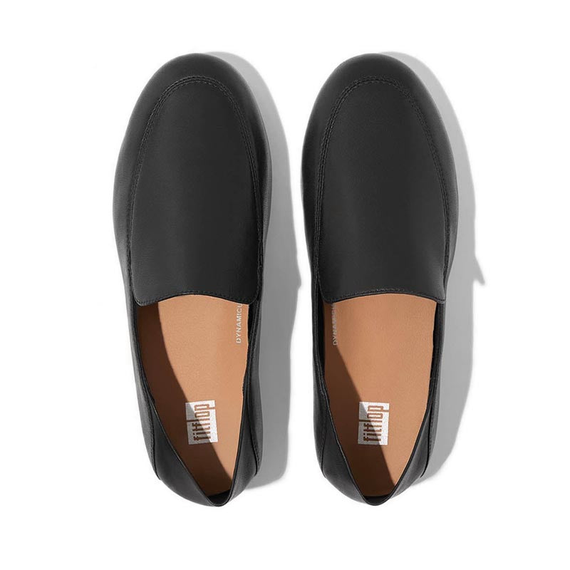Crush-Back Leather Loafers