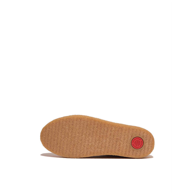 Tumbled-Leather Crepe Trainers