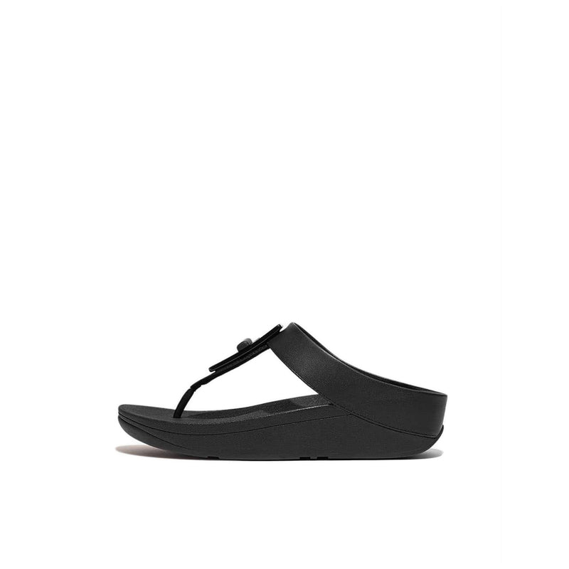 Resin-Lock Leather Toe-Post Sandals – FitFlop Indonesia