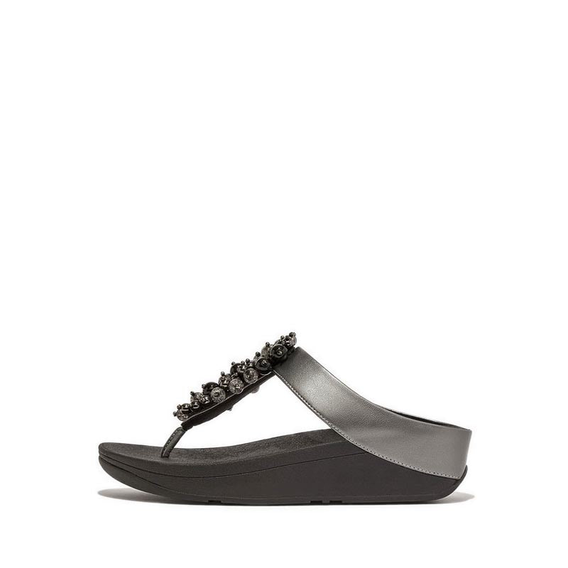 Bauble-Bead Toe-Post Sandals